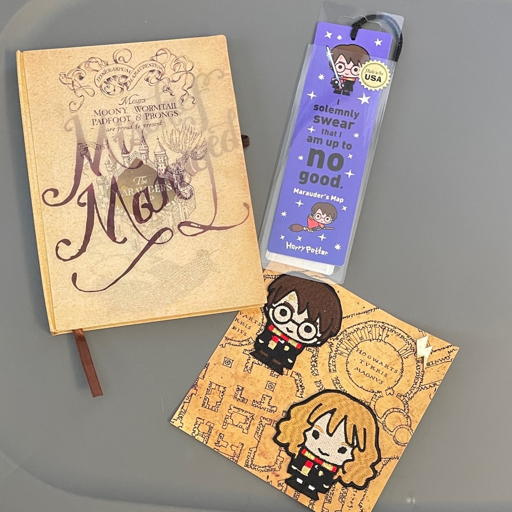 NEW Harry Potter Journal, Pin Parches and Bookmark